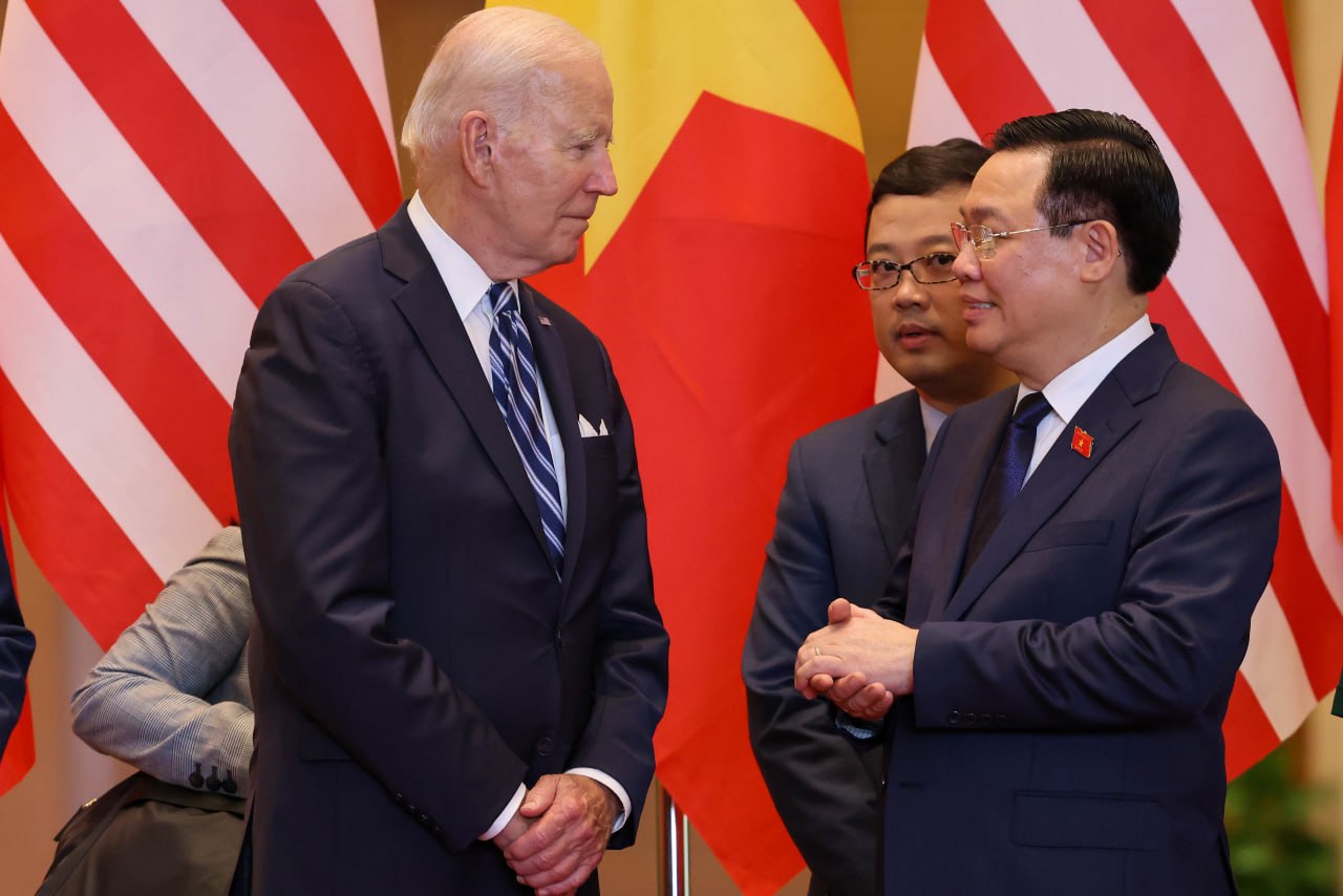 Chủ tịch Quốc hội Vương Đình Huệ hội kiến Tổng thống Mỹ Joe Biden - Ảnh 2.