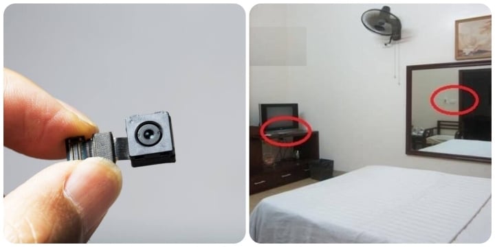Cách phát hiện camera ẩn trong khách sạn, nhà nghỉ đơn giản - Ảnh 1.