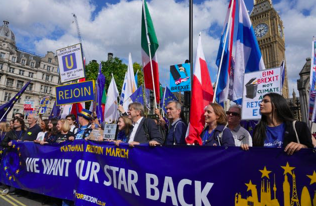 Hàng nghìn người Anh biểu tình phản đối Brexit, đòi tái gia nhập EU - Ảnh 1.