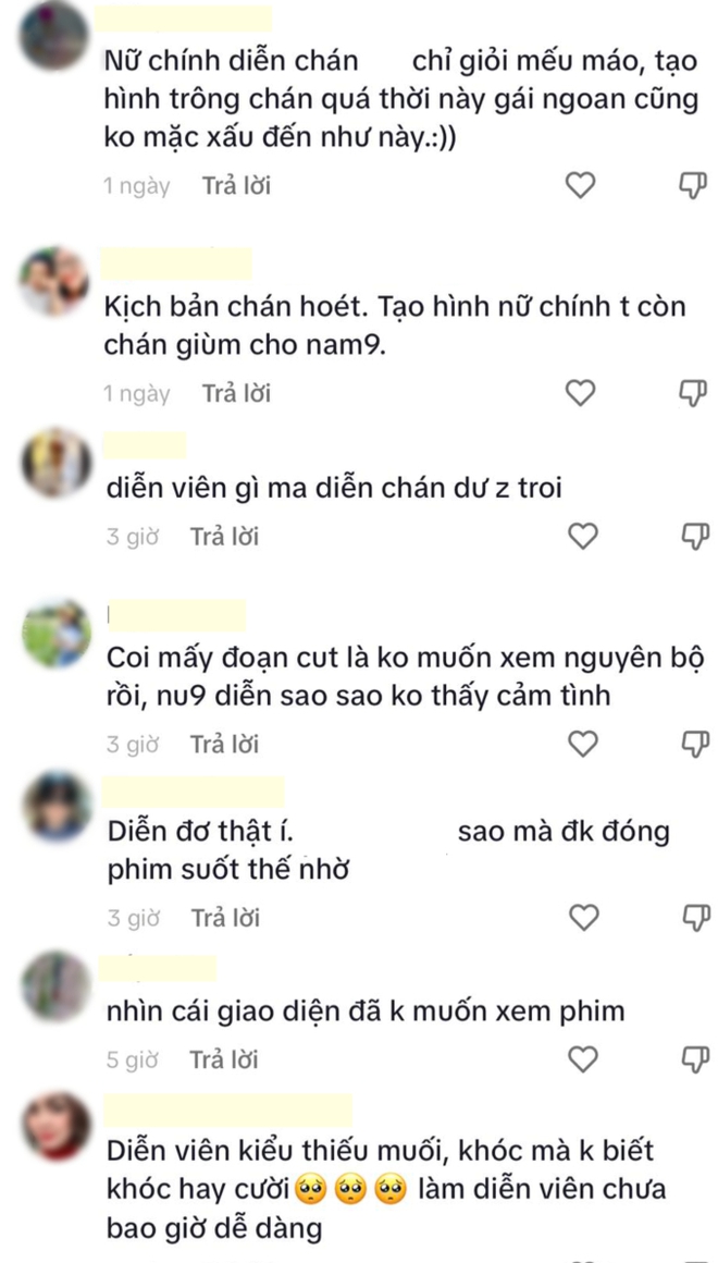 Nữ chính phim Việt bị chê diễn đơ còn có tạo hình quá xấu, netizen cảm thán “nhìn không có cảm tình” - Ảnh 4.