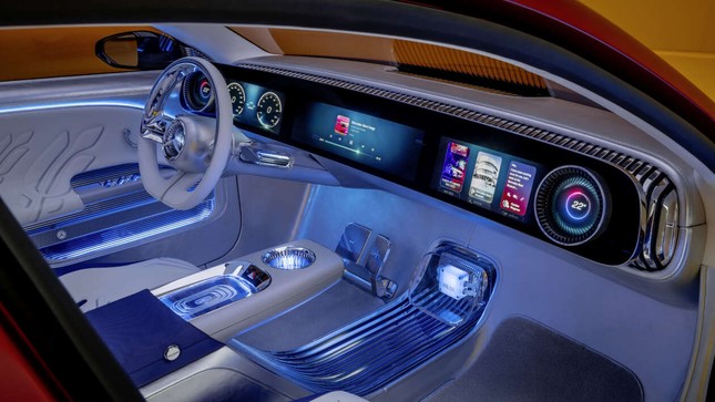 Mercedes-Benz CLA Concept chạy điện với nội thất độc đáo - Ảnh 3.