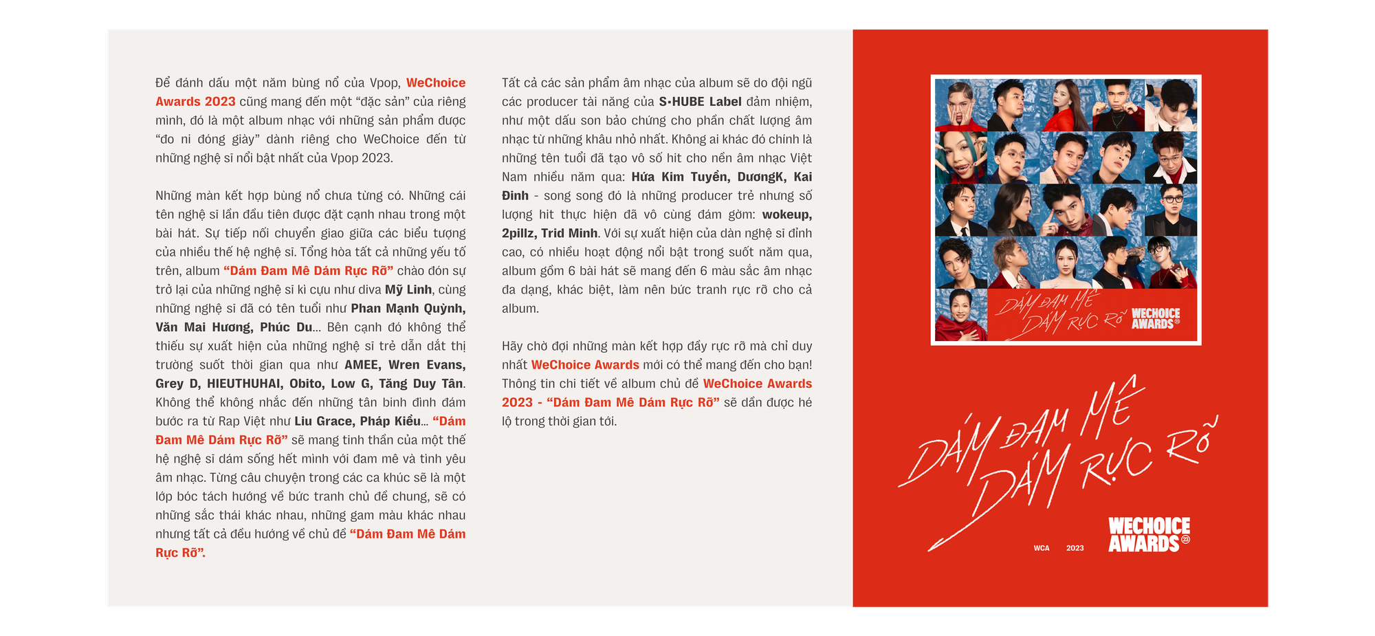 Gửi lời chào một năm 2023 rực rỡ của làng nhạc Việt, mong chờ gì ở 2024?- Ảnh 7. Gửi lời chào một năm 2023 rực rỡ của làng nhạc Việt, mong chờ gì ở 2024?- Ảnh 7.