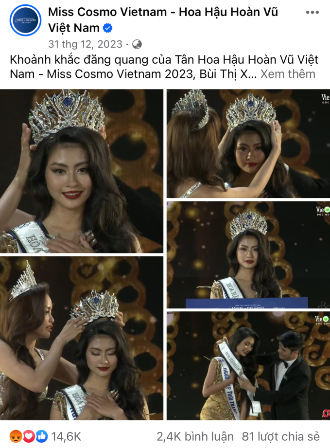 Fanpage Hoa hậu Hoàn vũ Việt Nam nhận "bão phẫn nộ" hậu kết quả đăng quang của Bùi Thị Xuân Hạnh- Ảnh 2.