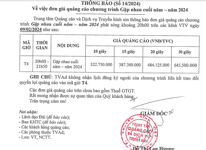 Giá quảng cáo trong Táo quân 2024: Ít nhất là hơn 21,5 triệu đồng cho 1 giây- Ảnh 1.