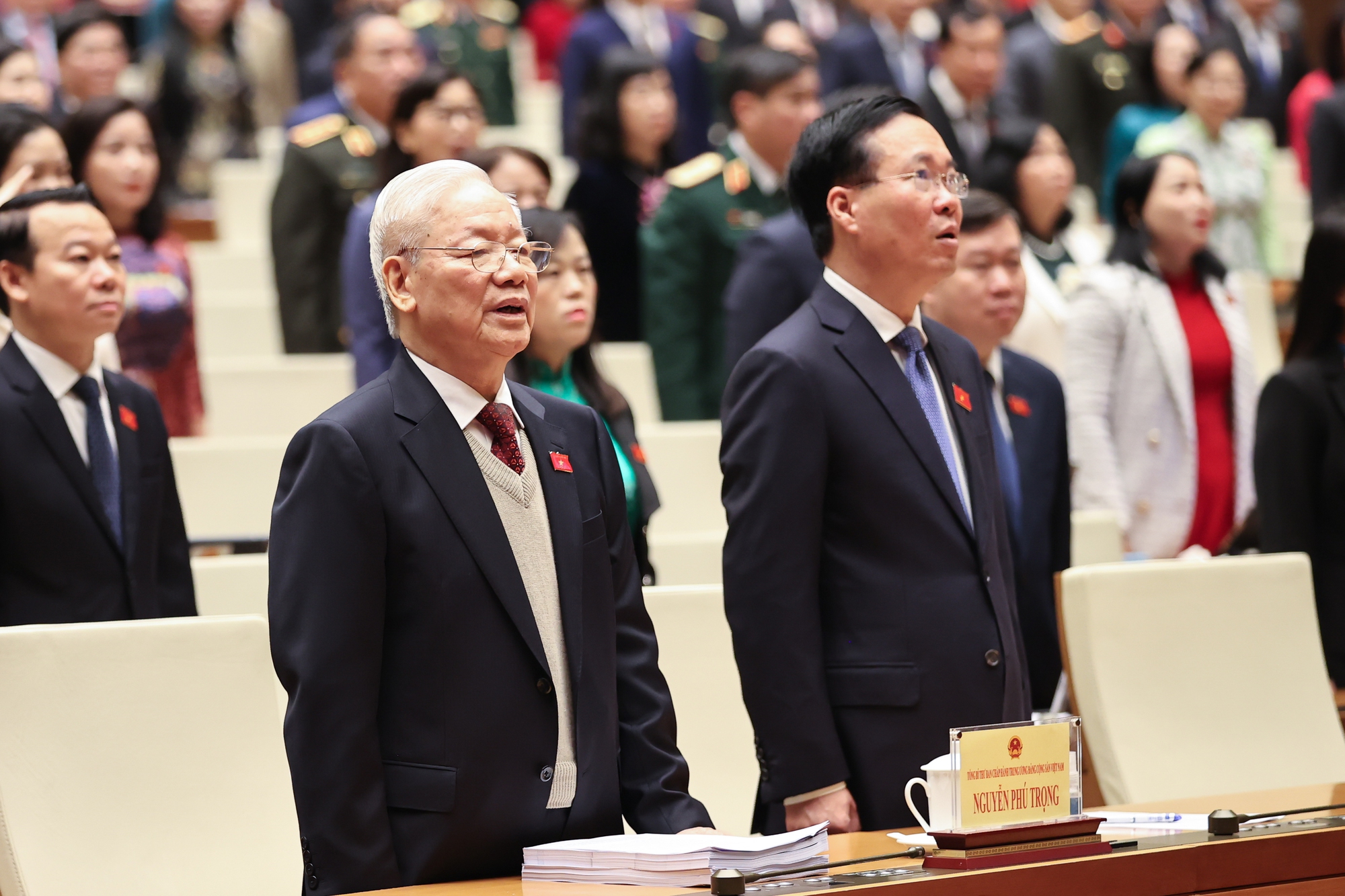 Tổng Bí thư Nguyễn Phú Trọng dự khai mạc Kỳ họp bất thường lần thứ 5, Quốc hội khóa XV- Ảnh 5.
