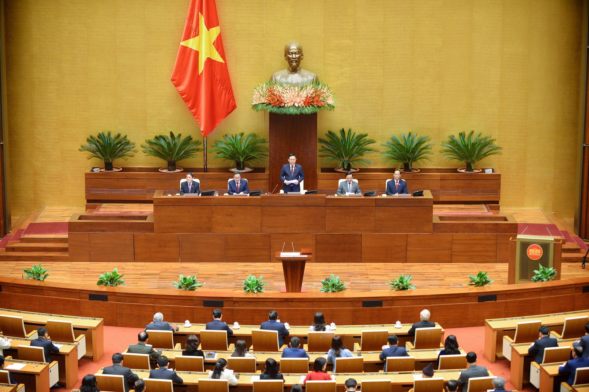 Tổng Bí thư Nguyễn Phú Trọng dự khai mạc Kỳ họp bất thường lần thứ 5, Quốc hội khóa XV- Ảnh 12.