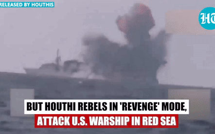 Houthi bắt đầu trả đũa: Tên lửa bắn thẳng tàu chiến Mỹ, vũ khí hạng nặng áp sát đồng minh của Washington