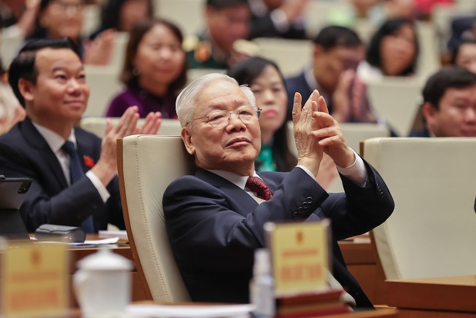 Tổng Bí thư Nguyễn Phú Trọng dự khai mạc Kỳ họp bất thường lần thứ 5, Quốc hội khóa XV- Ảnh 6.