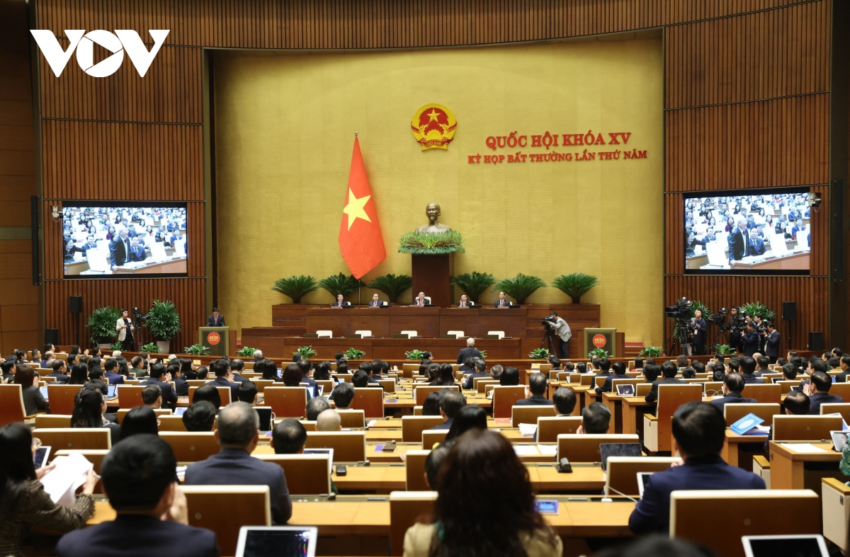 Hình ảnh phiên khai mạc Kỳ họp bất thường lần thứ 5, Quốc hội khóa XV- Ảnh 1.