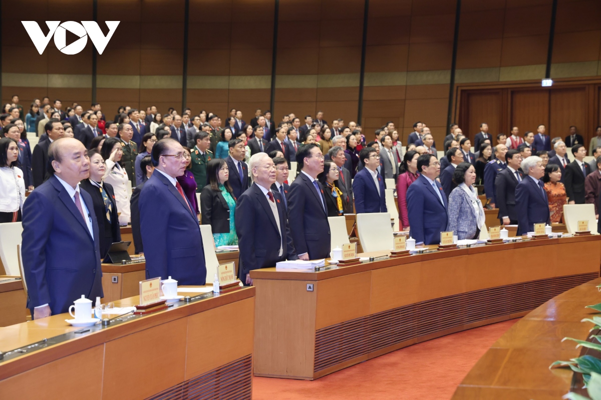 Hình ảnh phiên khai mạc Kỳ họp bất thường lần thứ 5, Quốc hội khóa XV- Ảnh 4.