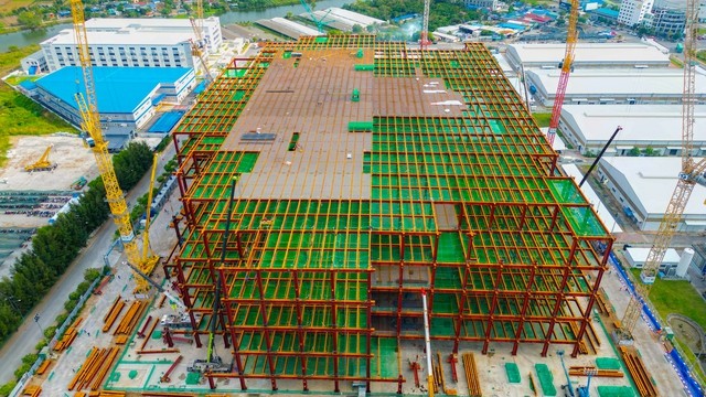 Toàn cảnh công trường xây dựng nhà máy 1 tỷ USD, dùng lượng thép gấp đôi cầu Long Biên của LG tại Hải Phòng- Ảnh 9.