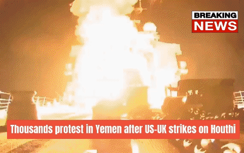 150 tên lửa trút ồ ạt nhưng không cản phá được Houthi: Anh-Mỹ bắn hỏng mục tiêu, phải điều quân đánh lại