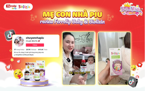 Hội hot mom thông thái đồng loạt review sắt kẽm Ferrolip Baby, Biolizin- Ảnh 1.