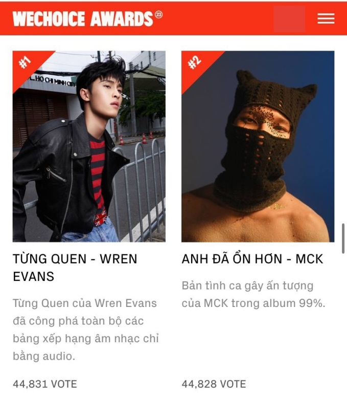 Wren Evans - MCK rượt đuổi không ai chịu ai, 3 "nàng thơ" làng nhạc Việt đua vote không kém- Ảnh 2.