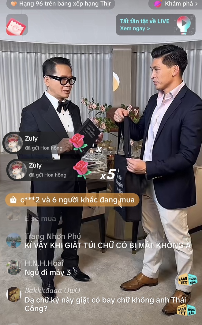 Phiên livestream thứ 2, NTK Thái Công tiếp tục giới thiệu "cuộc sống thượng lưu đồng đều từ A - Z, như việc mặc bộ âu phục thì không thể tới nhà hàng bình thường hay đi chợ!"- Ảnh 3.