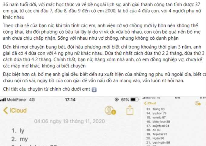 Lộ chân dung ông chồng 36 tuổi có 37 người yêu: Có chị lấy chồng nước ngoài vẫn bay về để cùng anh "tâm sự" trong khách sạn- Ảnh 1.