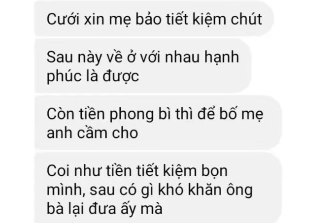 Hơn cả triệu người theo dõi vụ huỷ hôn vì đàng trai yêu cầu tiết kiệm chi phí, thuê váy cưới rẻ, đòi cầm luôn tiền phong bì- Ảnh 2.