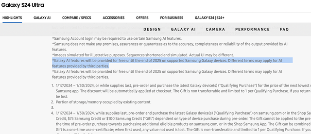 Tính năng quan trọng nhất của Galaxy S24 sẽ chỉ miễn phí đến hết năm 2025- Ảnh 1.