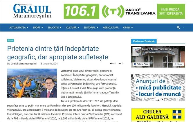 Báo chí Romania đưa tin đậm nét về chuyến thăm của Thủ tướng Chính phủ Phạm Minh Chính- Ảnh 1.