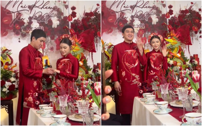 Đám hỏi em gái Linda Ngô: Cô dâu 2k2 visual rạng rỡ, nhận 10 cây vàng làm của hồi môn- Ảnh 2.