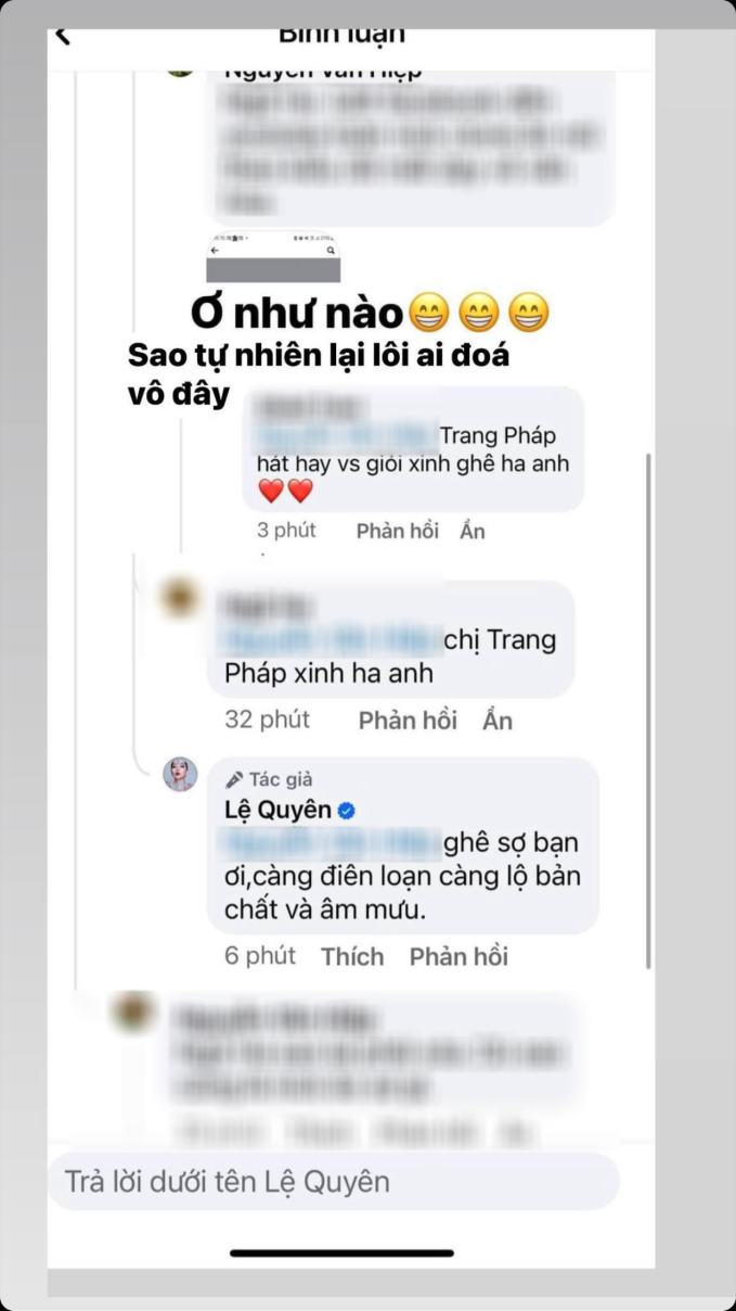 Lệ Quyên - Trang Pháp nói gì khi vướng tin đồn bất hòa, nghi vấn liên quan bài đăng "ham hố, thèm khát vinh quang”?- Ảnh 2.