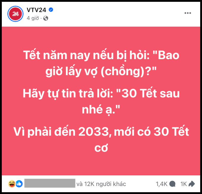 9 năm nữa mới có 30 Tết, hội bị giục cưới nhanh trí nghĩ ra cách đối đáp khi bị hỏi: “Bao giờ cho bác ăn cỗ?”.- Ảnh 1.