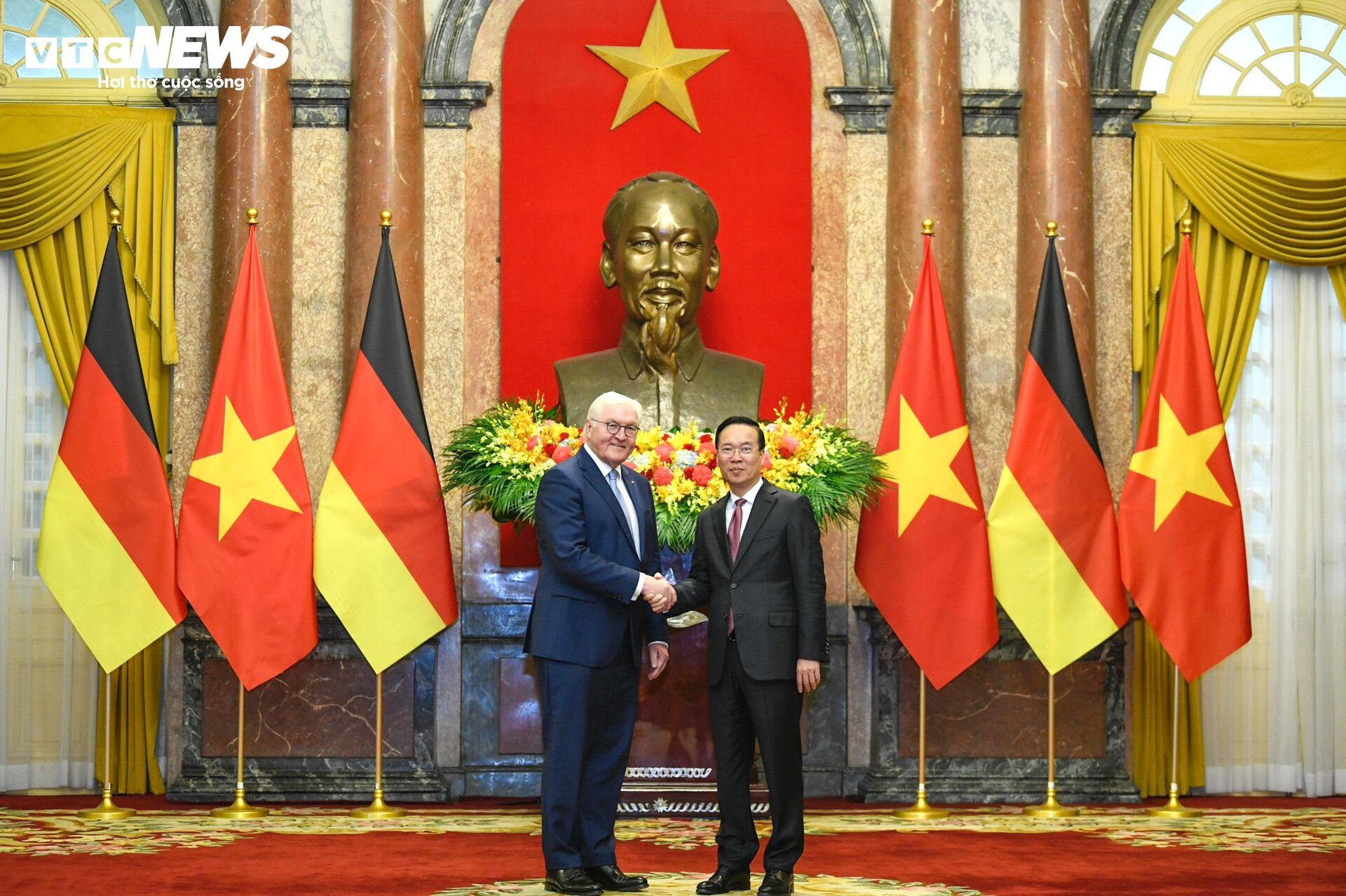 Lễ đón Tổng thống Đức Frank-Walter Steinmeier thăm cấp Nhà nước tới Việt Nam- Ảnh 9.