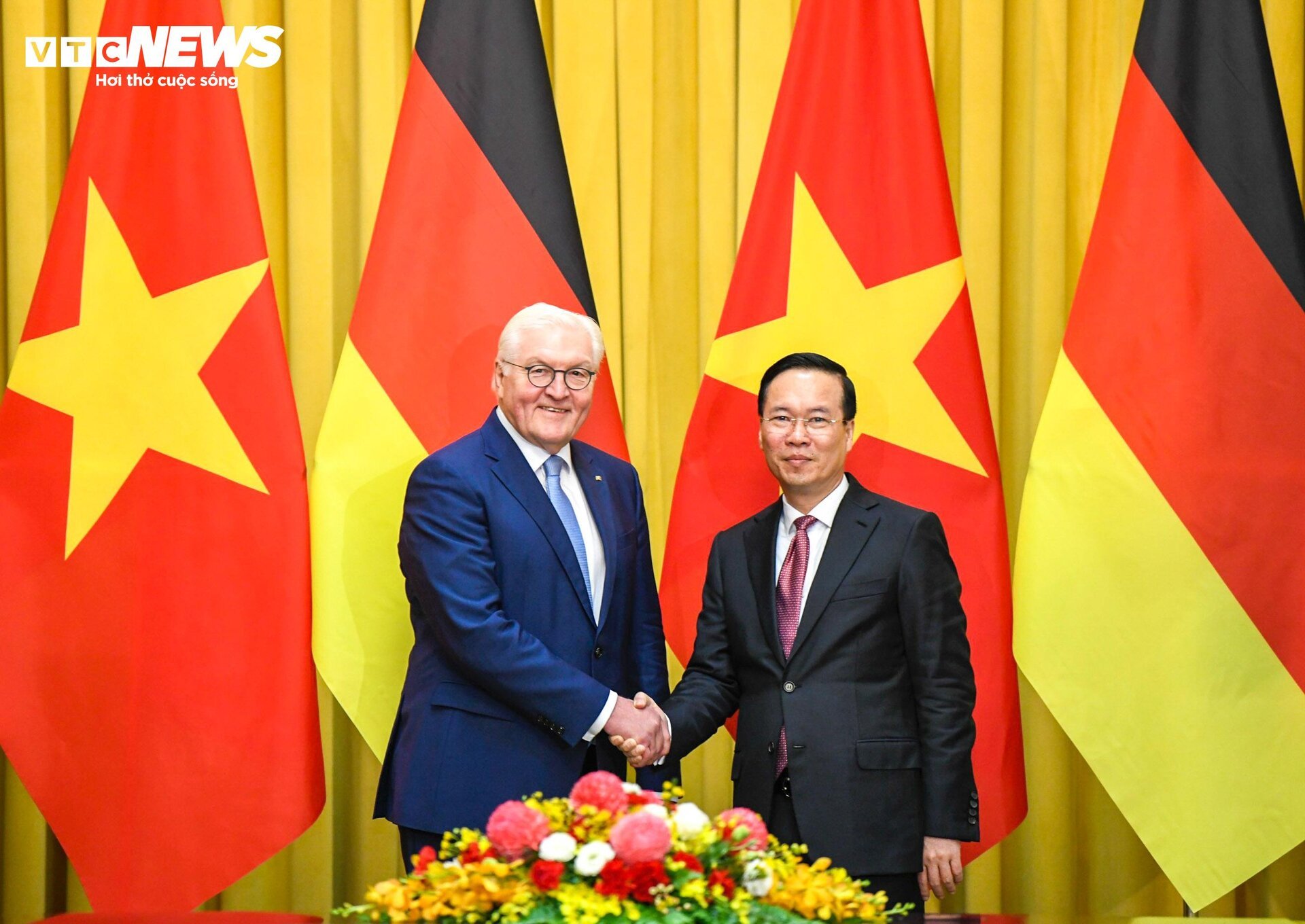 Lễ đón Tổng thống Đức Frank-Walter Steinmeier thăm cấp Nhà nước tới Việt Nam- Ảnh 11.