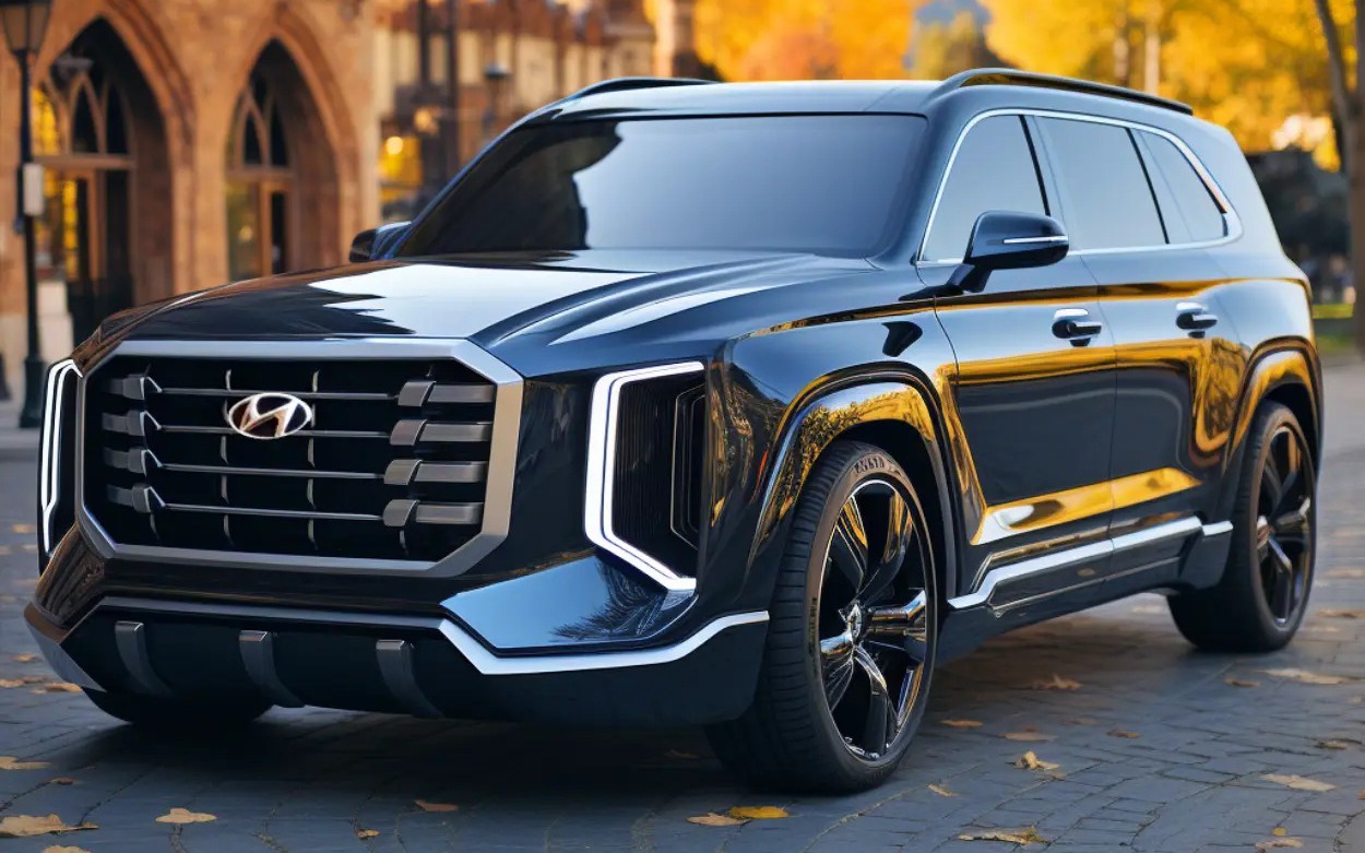 Hyundai Palisade thế hệ mới lần đầu lộ diện: Thiết kế hình hộp như Santa Fe, dự kiến ra mắt năm sau