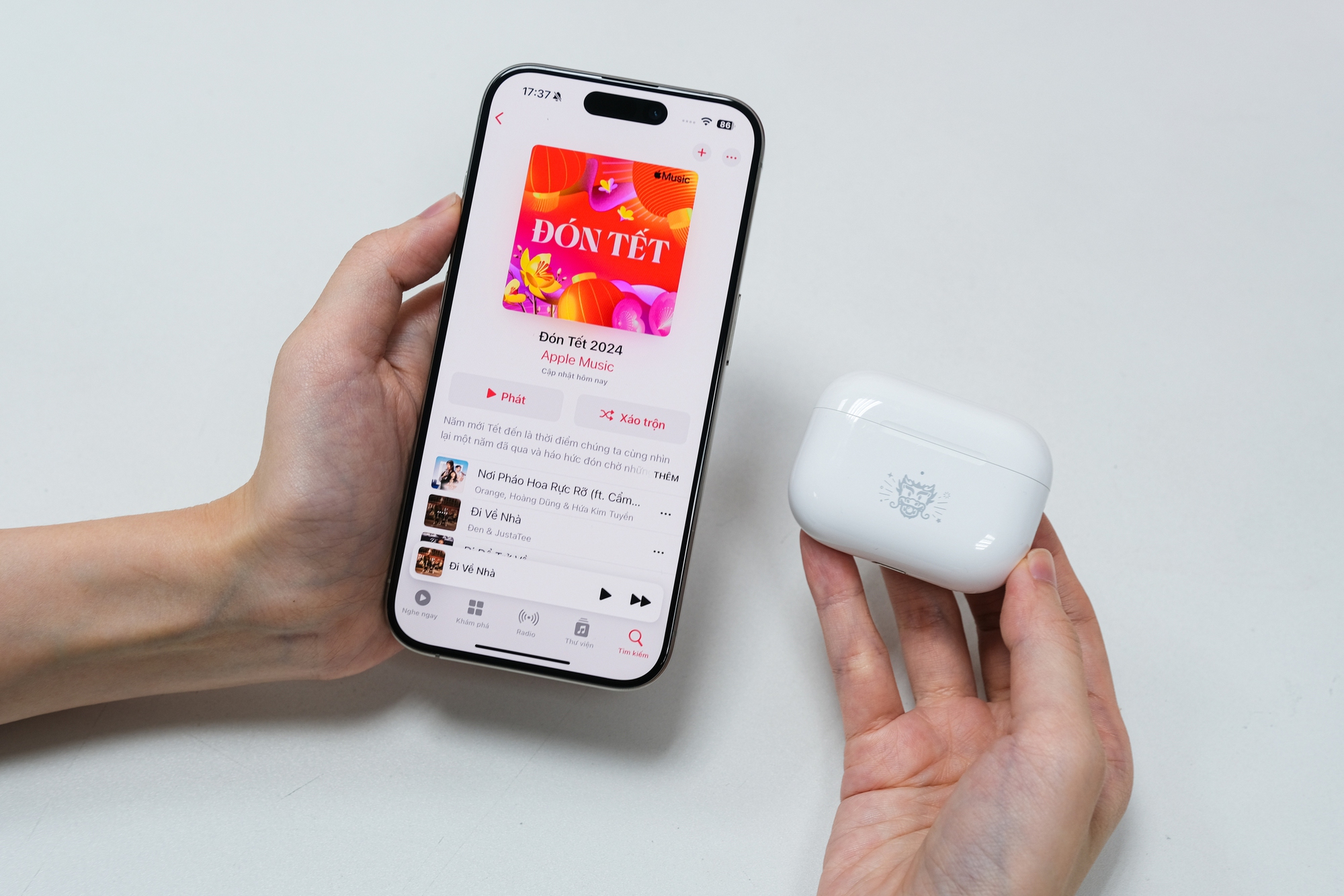 AirPods Pro 2 với hoạ tiết hình rồng siêu đẹp, phiên bản đặc biệt mừng Tết Nguyên đán tại Việt Nam- Ảnh 16.