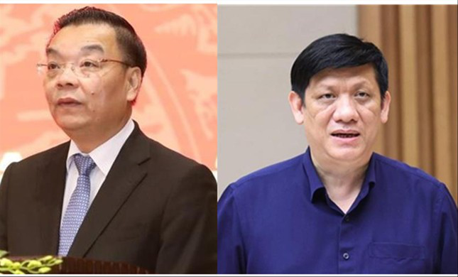 Hai cựu Bộ trưởng Nguyễn Thanh Long và Chu Ngọc Anh hầu tòa- Ảnh 1.