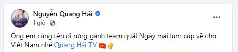 Cầu thủ Quang Hải nhắc đến Liên Quân trong ngày trọng đại của mình, gửi lời chúc đến "người đặc biệt"- Ảnh 2.