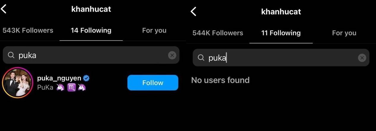 Phát hiện Khả Như đã unfollow Puka, tình bạn "toang" đúng như lời đồn?- Ảnh 2.