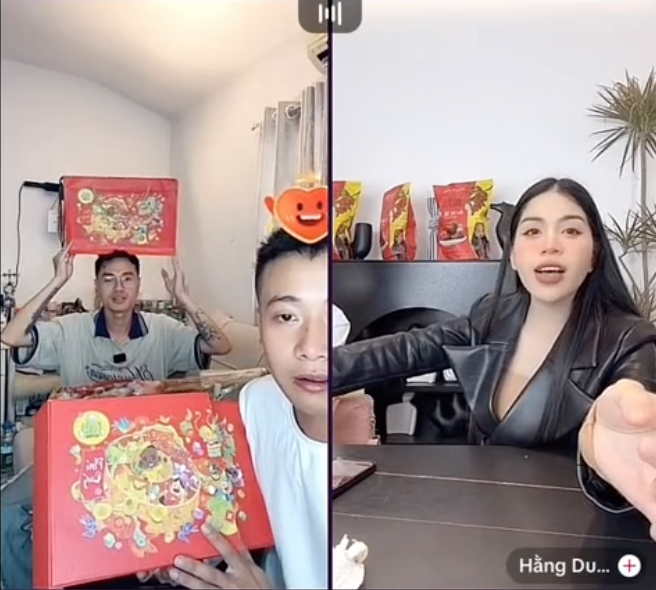 Hằng Du Mục là ai mà "khuấy đảo" livestream của Quang Linh Vlogs, giúp bán nghìn đơn set quà Tết?- Ảnh 1.