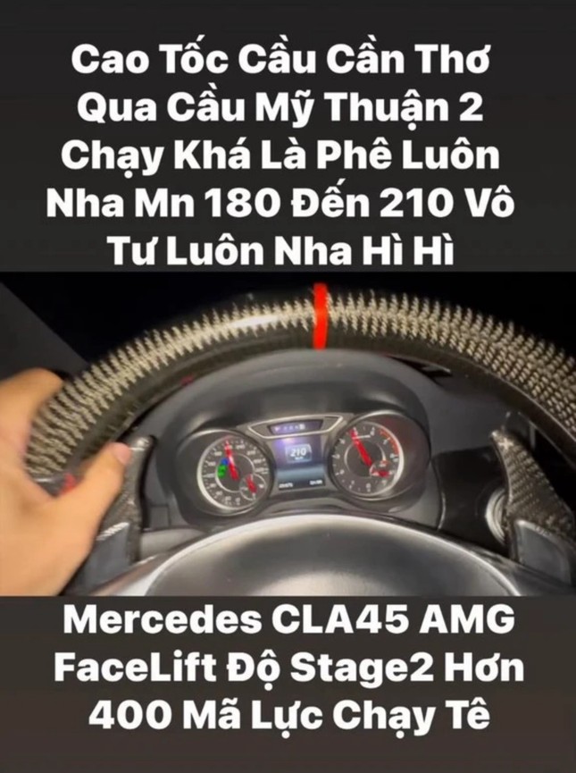 Xác minh thông tin người đàn ông lái Mercedes tốc độ 210km/h trên cao tốc Mỹ Thuận - Cần Thơ- Ảnh 1.