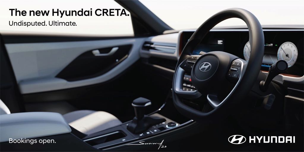 Hyundai Creta 2024 lộ rõ nét nội thất qua loạt ảnh mới: Táp lô khác biệt, màn hình cong tràn kính như trên xe sang- Ảnh 2.