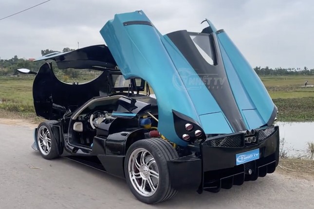 Siêu xe Pagani Huayra tự chế của nhóm bạn trẻ Quảng Ninh- Ảnh 3.