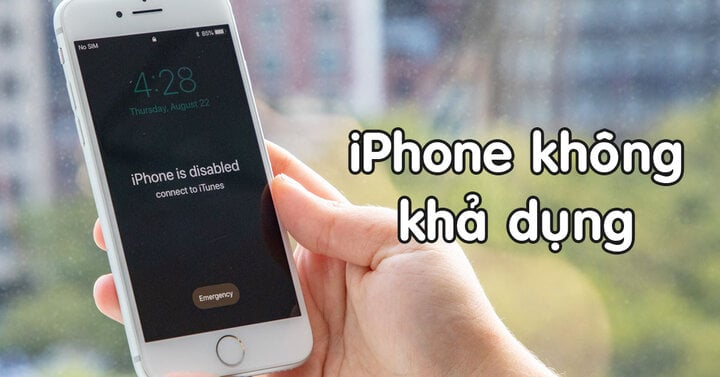 Làm gì khi iPhone gặp lỗi 'không khả dụng'?- Ảnh 1.