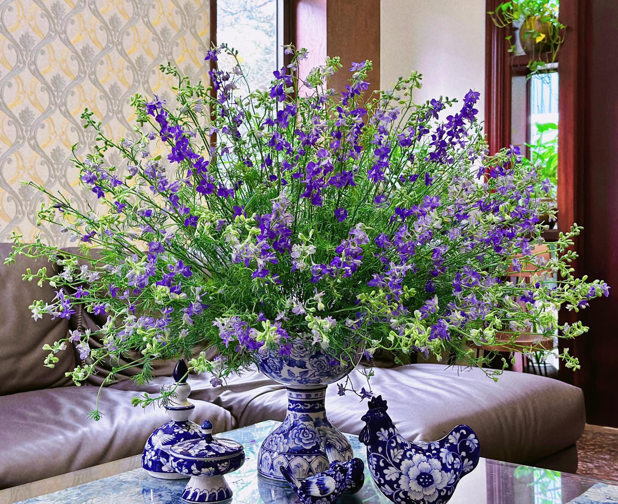 Mẹo cắm hoa Violet và lựa bình phù hợp để có ngay không gian phòng khách chuẩn vị Tết xưa, sáng bừng sức sống, tươi lâu cả tuần- Ảnh 17.