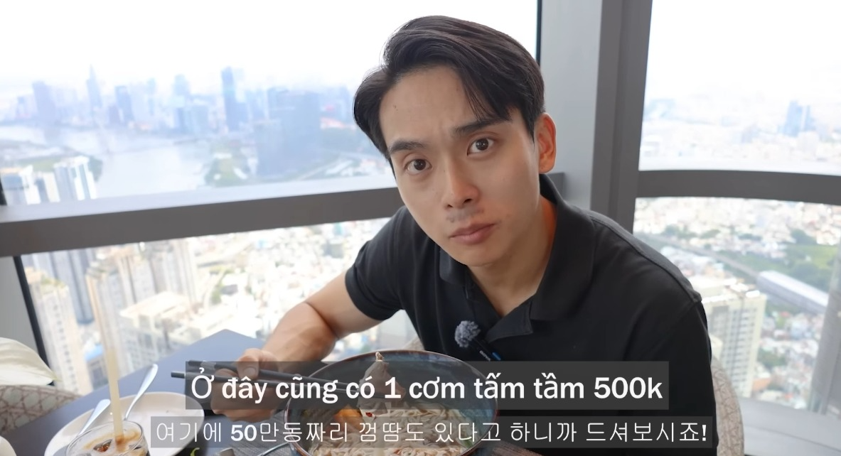 Trai Hàn nói tiếng Việt "như gió" review cơm tấm 500K, phở 1 triệu đồng ở TPHCM- Ảnh 8.