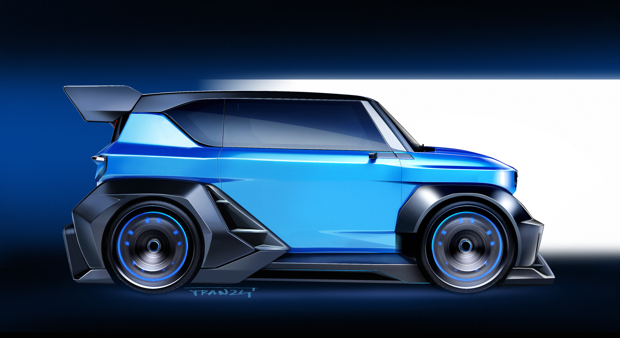 Designer Việt thiết kế &lsquo;xe đua&rsquo; VinFast VF 3 được h&atilde;ng &lsquo;share&rsquo; lại tr&ecirc;n MXH: &lsquo;Mất gần 3 th&aacute;ng ho&agrave;n thiện, c&oacute; thể hiện thực h&oacute;a 80%&rsquo;- Ảnh 9.