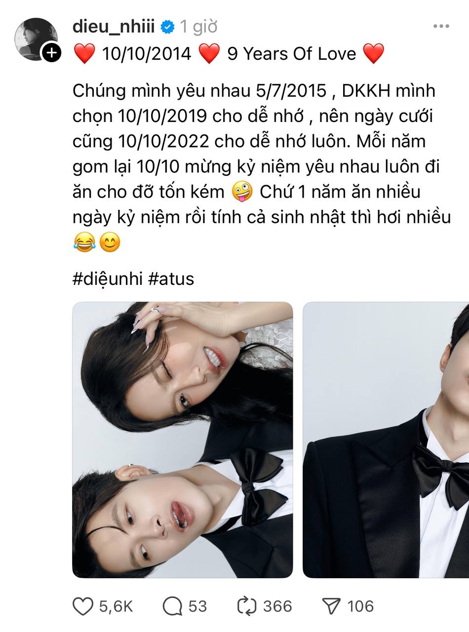 Diệu Nhi và Anh Tú kỷ niệm 9 năm yêu nhau đầy bất ngờ - Ảnh 2.