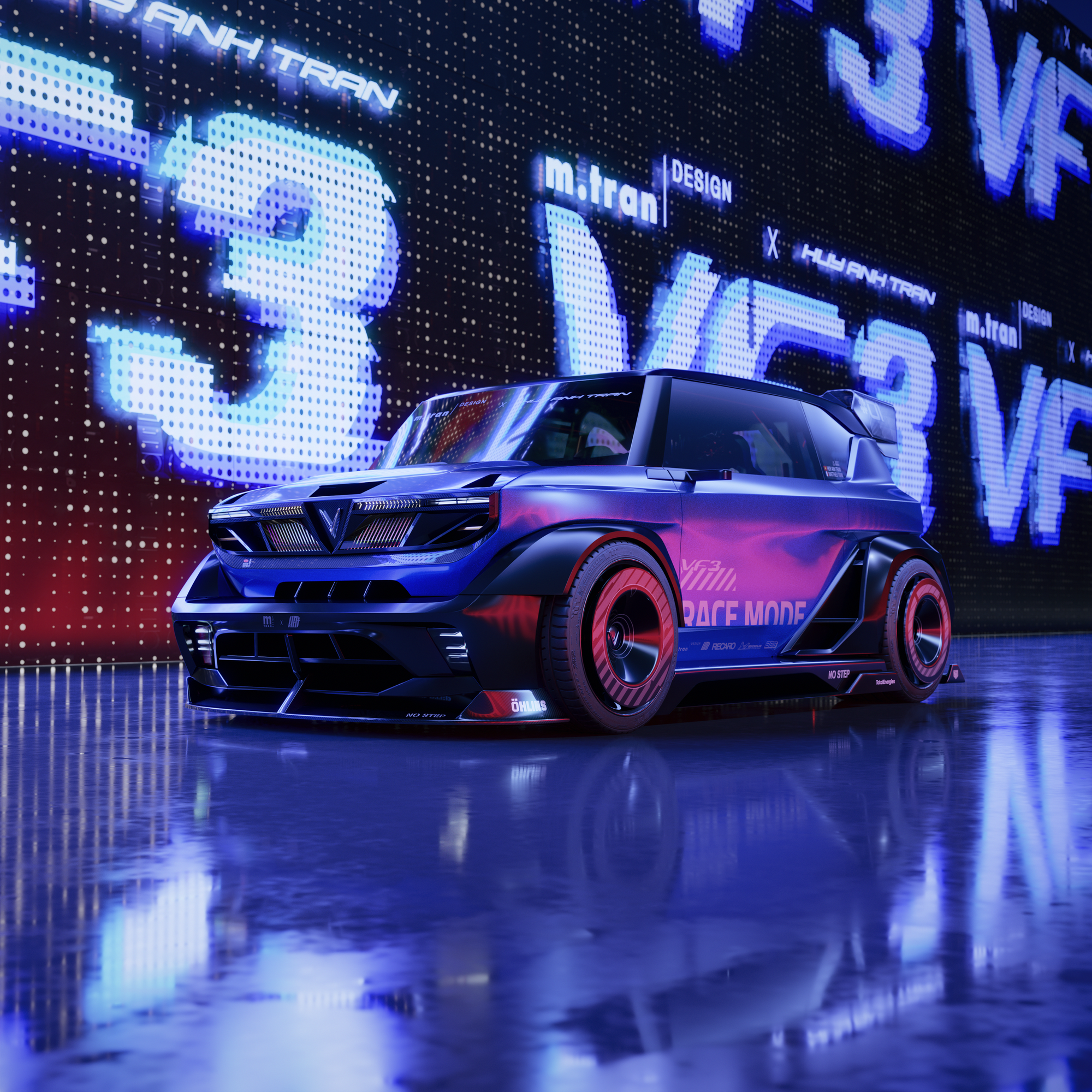 Designer Việt thiết kế &lsquo;xe đua&rsquo; VinFast VF 3 được h&atilde;ng &lsquo;share&rsquo; lại tr&ecirc;n MXH: &lsquo;Mất gần 3 th&aacute;ng ho&agrave;n thiện, c&oacute; thể hiện thực h&oacute;a 80%&rsquo;- Ảnh 2.