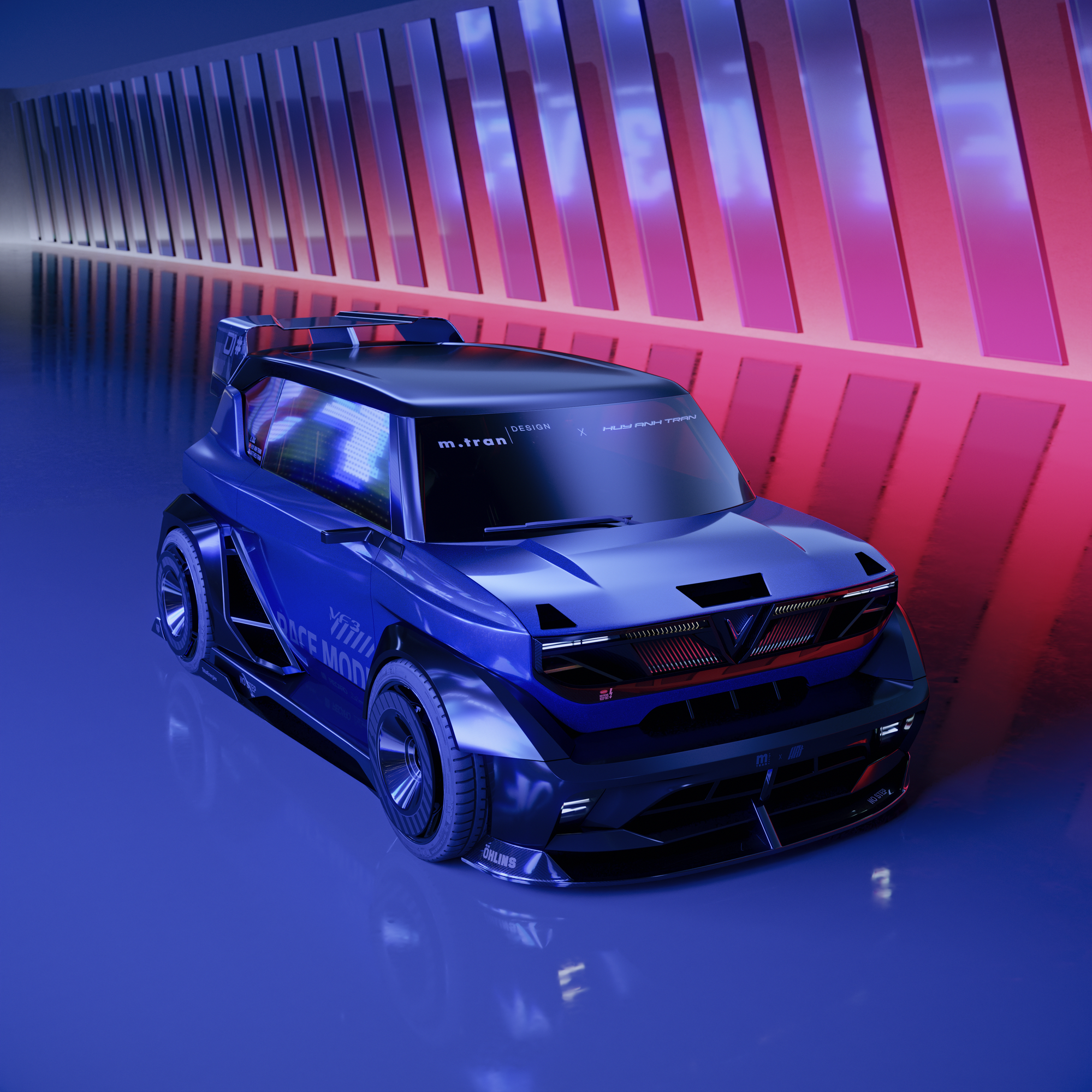 Designer Việt thiết kế &lsquo;xe đua&rsquo; VinFast VF 3 được h&atilde;ng &lsquo;share&rsquo; lại tr&ecirc;n MXH: &lsquo;Mất gần 3 th&aacute;ng ho&agrave;n thiện, c&oacute; thể hiện thực h&oacute;a 80%&rsquo;- Ảnh 4.