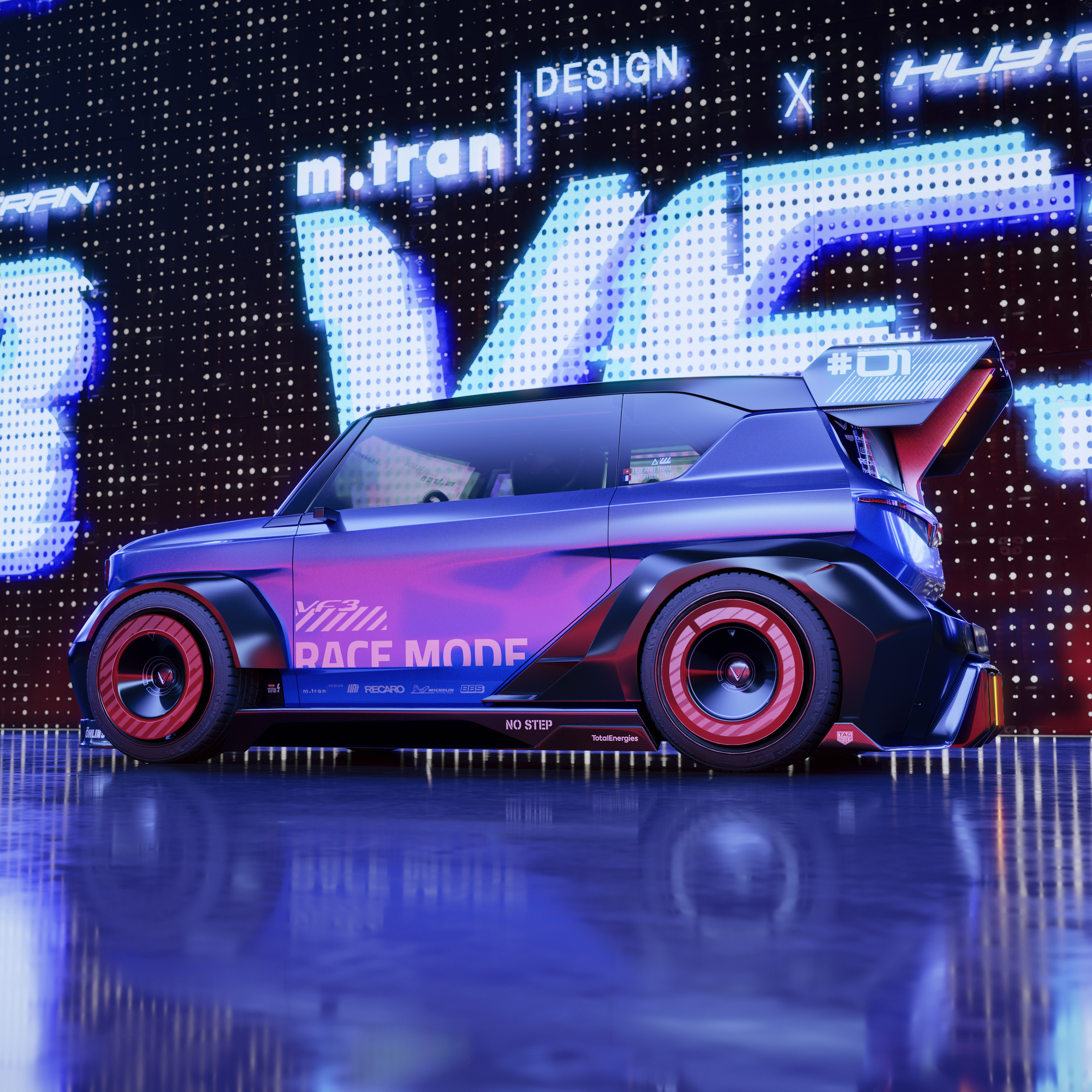 Designer Việt thiết kế &lsquo;xe đua&rsquo; VinFast VF 3 được h&atilde;ng &lsquo;share&rsquo; lại tr&ecirc;n MXH: &lsquo;Mất gần 3 th&aacute;ng ho&agrave;n thiện, c&oacute; thể hiện thực h&oacute;a 80%&rsquo;- Ảnh 7.