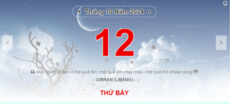 Lịch âm 12 / 10: Khám phá ý nghĩa và Thông tin chi tiết - Ảnh 1.