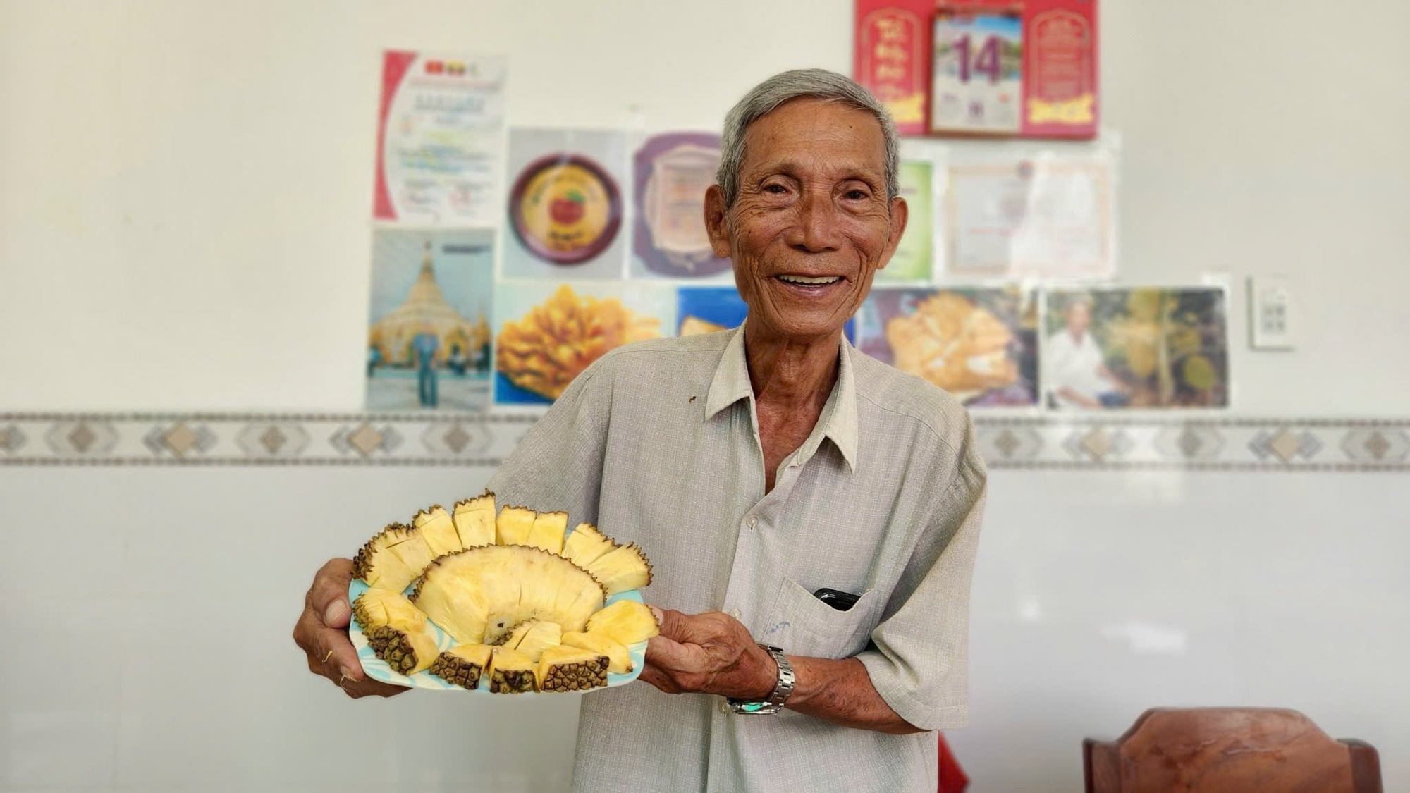 Lão nông ở Cần Thơ trồng giống mít "lạ", khách tranh mua - Ảnh 2.