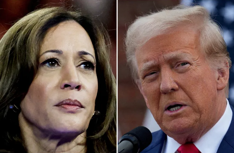 Bà Kamala Harris đang mất dần lợi thế trước ông Donald Trump - Ảnh 1.