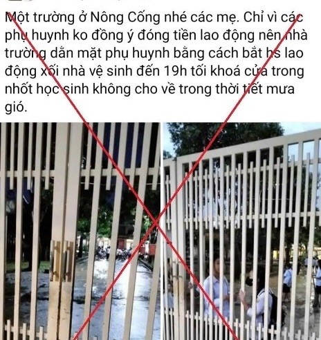 Công an xác minh thông tin trường học bị cáo buộc ' dằn mặt ' phụ huynh - Ảnh 1.