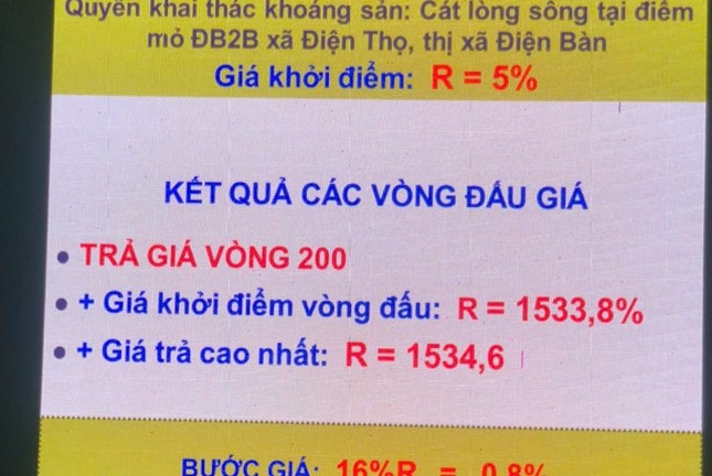 Đấu giá mỏ cát Quảng Nam: Từ 1 , 2 tỷ đến 370 tỷ đồng - Ảnh 2.